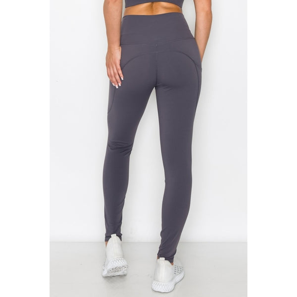 30" Charcoal Buttery Classic Legging w/ Side Pockets