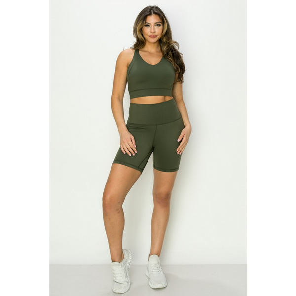 6" Army Green Buttery Classic Shorts